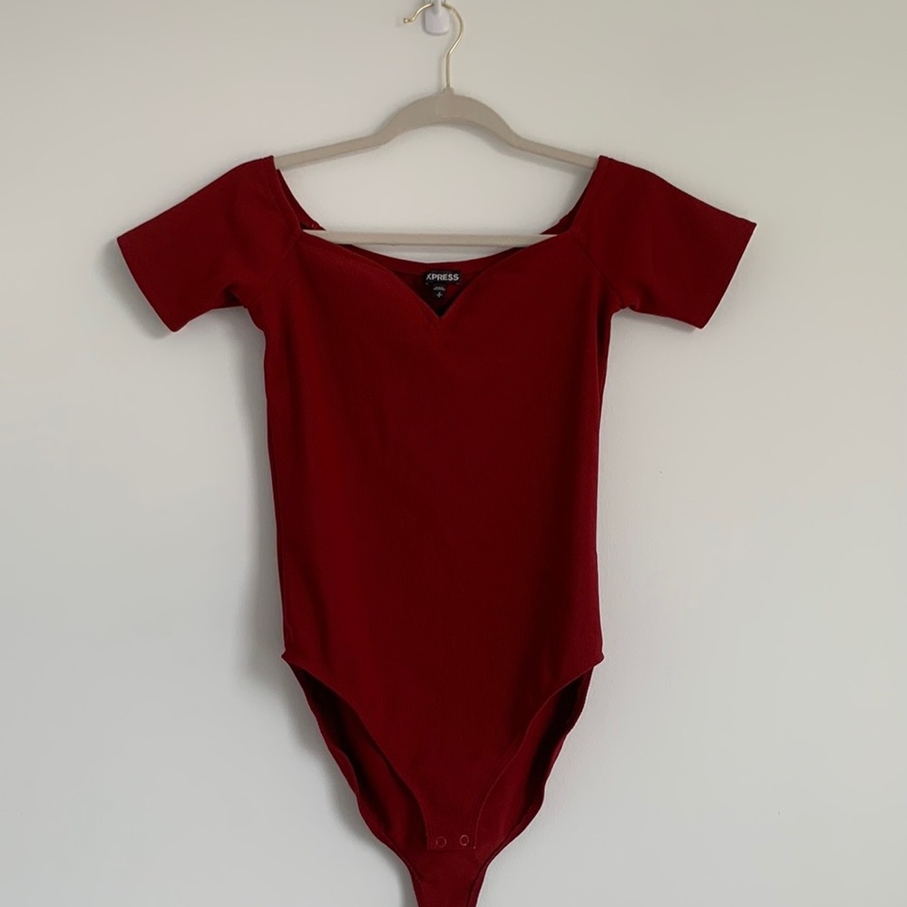 Express Sweetheart-Neckline Bodysuit